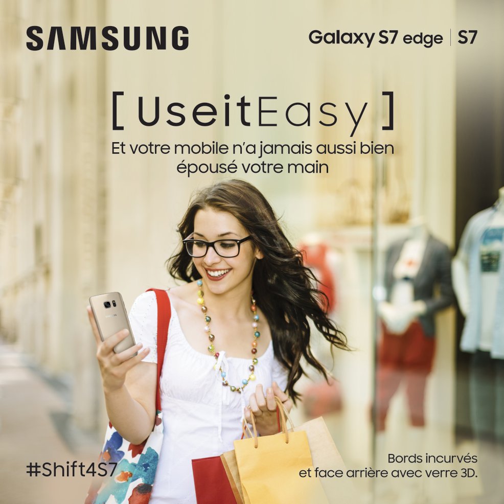 SamsungMaroc's tweet photo. Des bords incurvés pour épouser parfaitement votre main ! #UseItEasy #GalaxyS7 #Shift4S7 https://t.co/pyMxofhGmE