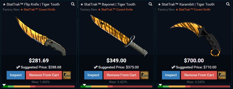 MoneyMatches's tweet image. #CSGOgiveaway
3x Tiger Tooth
Flip/Bayonet/Karambit

RT+Follow @theMoneyMatches
Enter Here: goo.gl/zt3twE