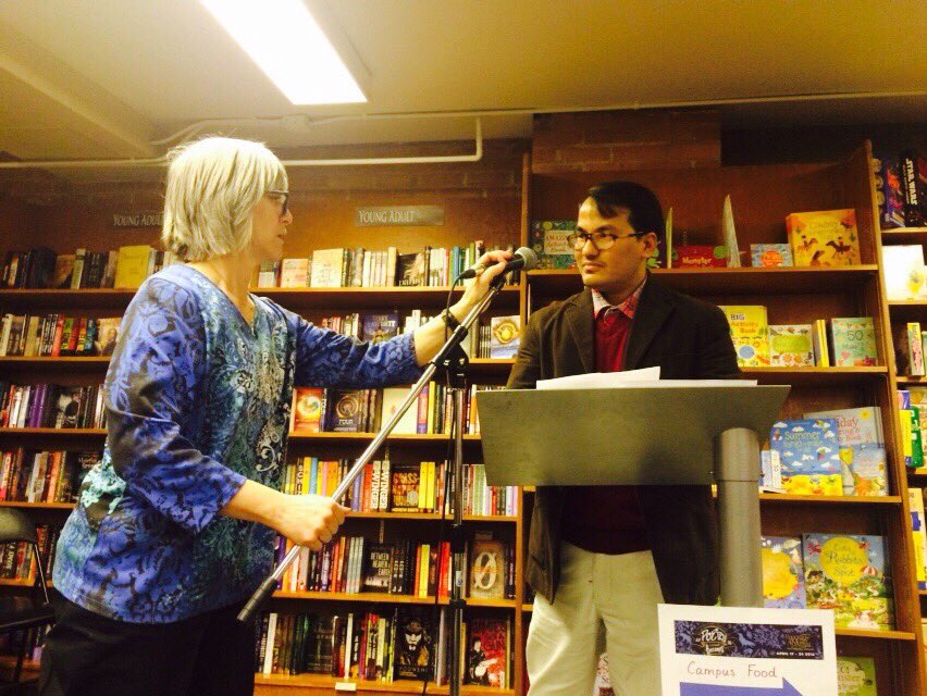 anamolmani's tweet photo. I had a wonderful afternoon reading with #YegPoets at #AudreysBooks. Last day of @edmpoetryfest. https://t.co/EMvc7TuDQF
