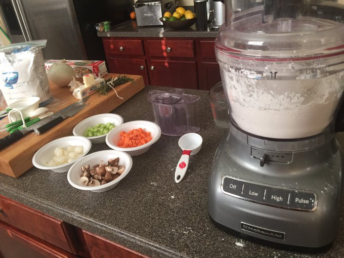 Making chicken pot pies from scratch for the premiere of #GameofThrones tonight. Close enough to a pigeon<a href="/tag/gameofthrones"class="tags"><span>#gameofthrones</span></a>