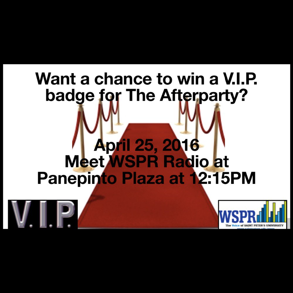 WSPRradio's tweet photo. Meet us tomorrow. π€ #wsprradio #vipbadgegiveaway https://t.co/ugfJLU36dZ