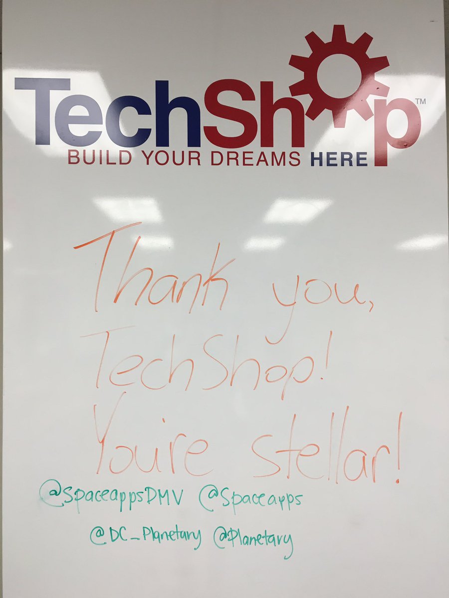 SpaceAppsDMV's tweet image. thank you @TechShopDC @DC_Planetary @quantlyio for collaborating with us on the 1st @spaceapps in the DC region!