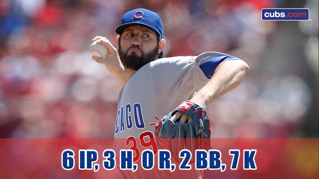 Cubs's tweet photo. .@HammelTime39 has allowed two earned runs over 24 IP so far this season (0.75 ERA). #LetsGo https://t.co/oVgFBAUJhv