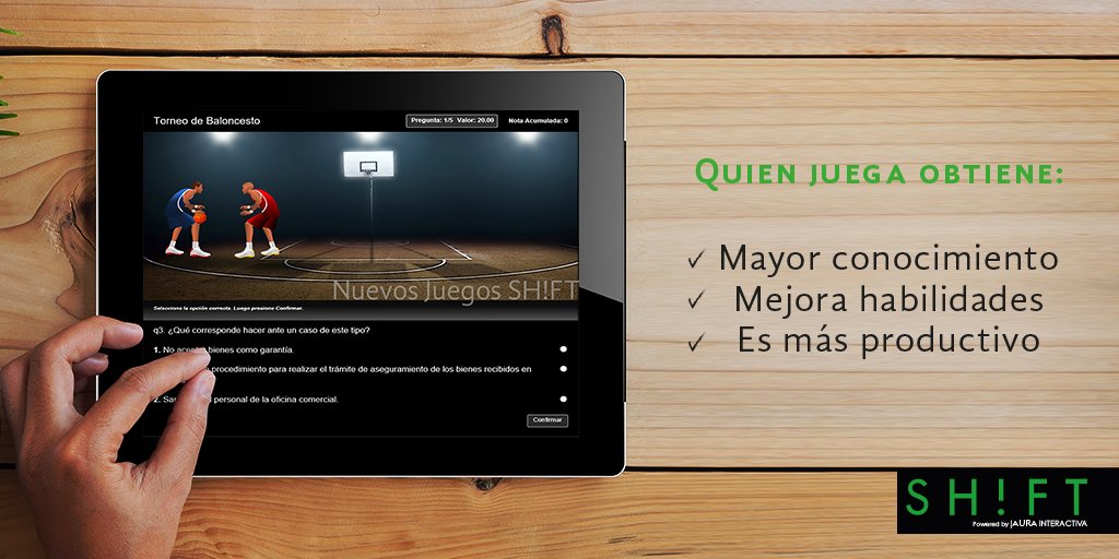 AuraInteractiva's tweet image. Adquiere mayor conocimiento jugando… #AuraInteractiva #SHIFTeLearning