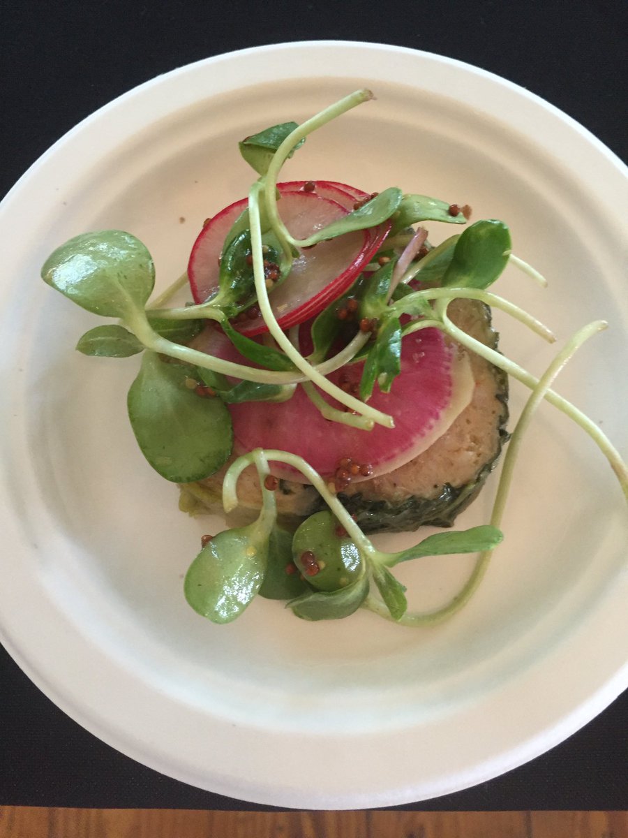EdmundsOast's tweet photo. We are serving up chicken terrine @lowcountrylocal #chefspotluck https://t.co/NZd5Pbm5u8
