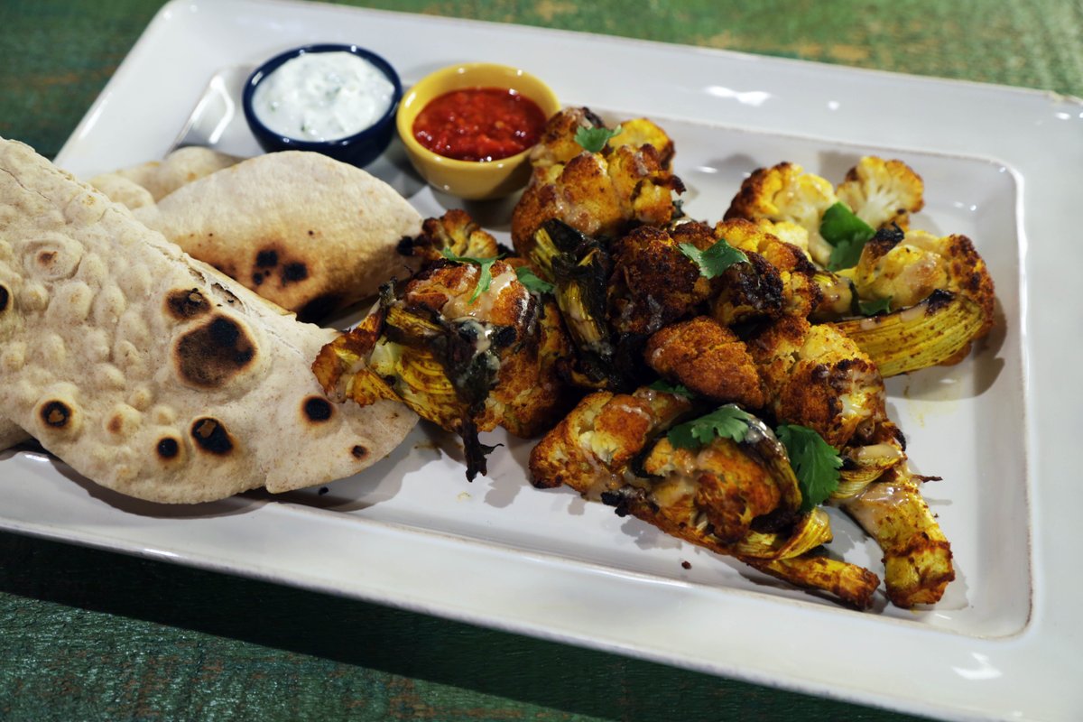 Make tonight a vegetarian night with <a href="/Mariobatali/">Mario Batali</a>'s Spicy Roasted Cauliflower! #TheChew ow.ly/4n13fy