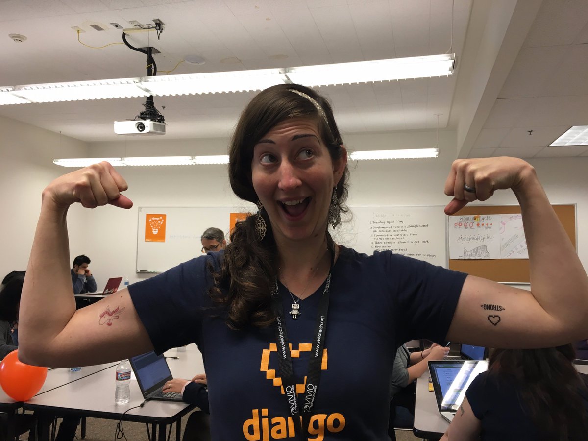 DjangoGirlsSEA's tweet image. Having fun at #lfnw during our Django Girls workshop! #djangopony #strong #lovecode #djangogirls