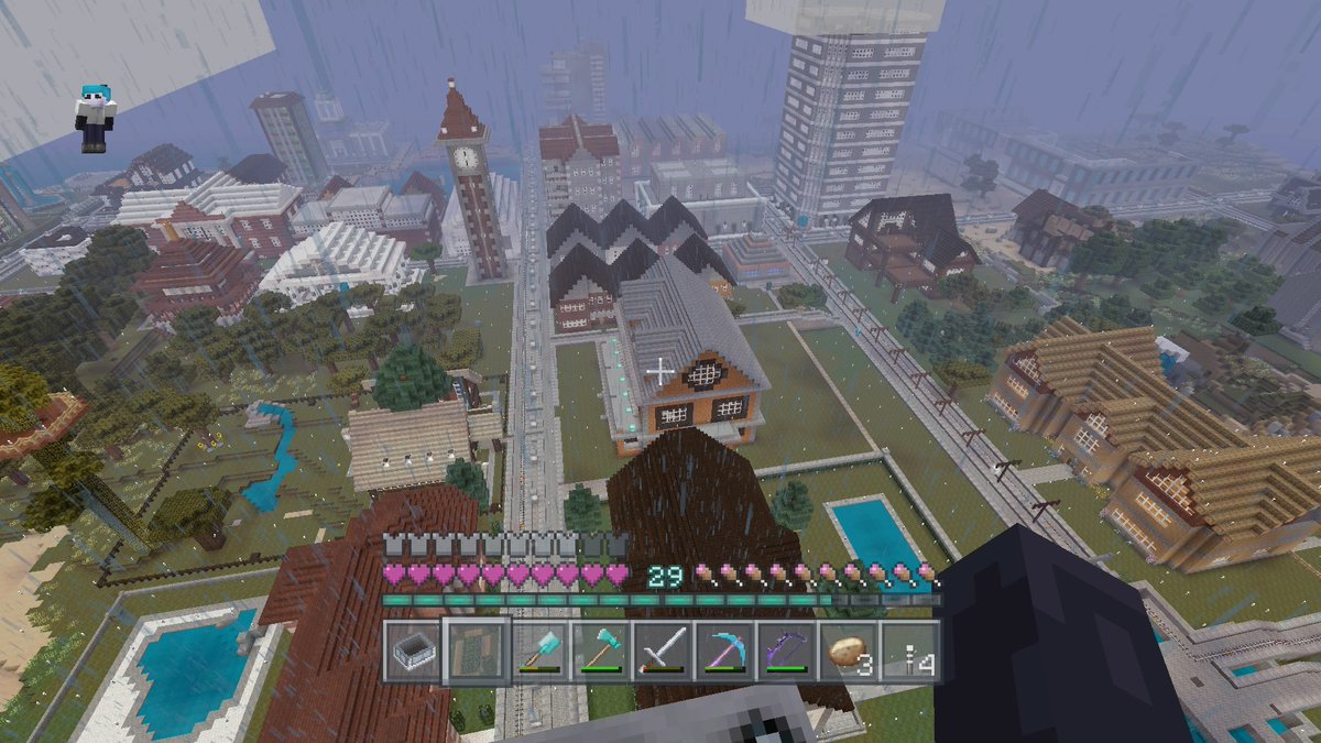 Minecraftjtrav's tweet image. Town growing #minecraft #PS4share