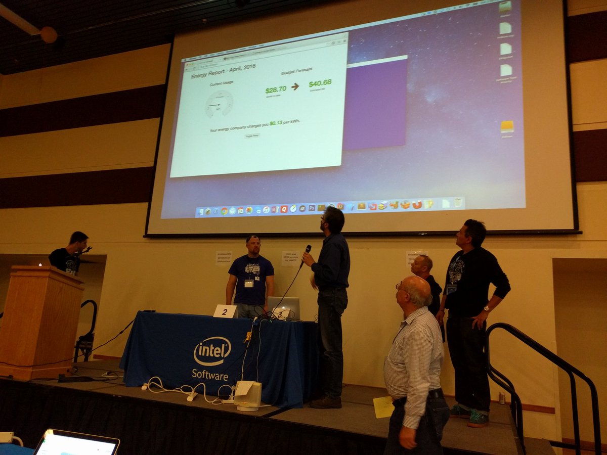 agnathan's tweet photo. Monitor and control your energy usage and bill. #IntelMakerDEN https://t.co/zx2h94dp55