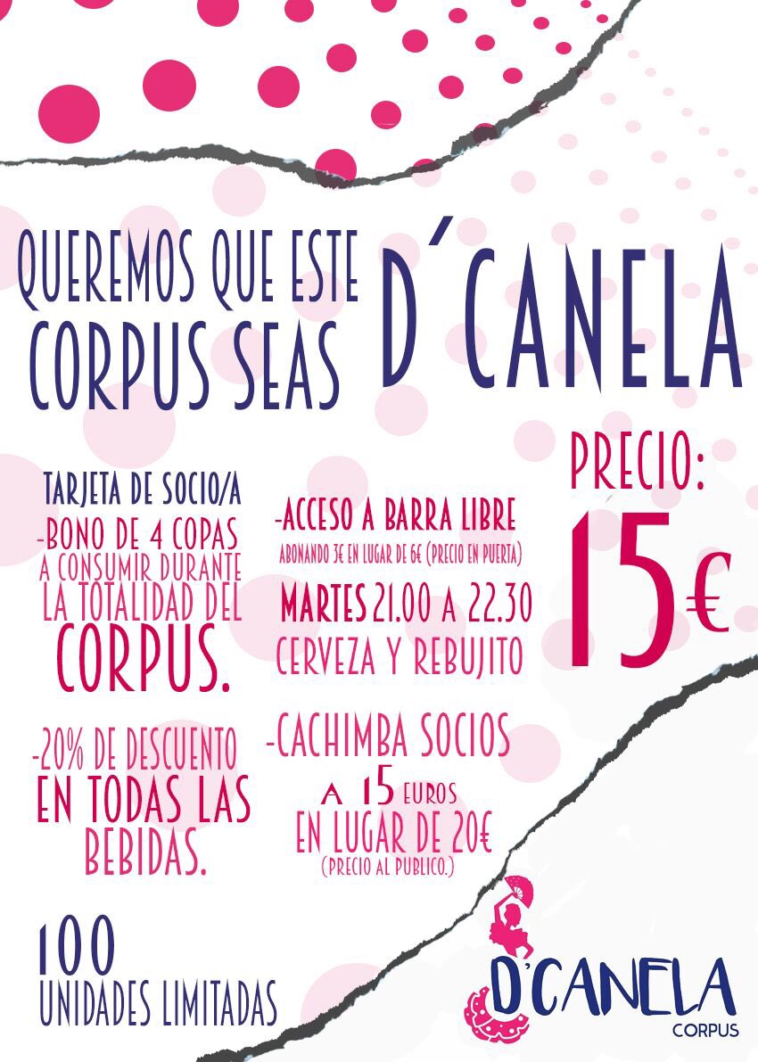 Se D'canela con las mejores ofertas para este Corpus 2016