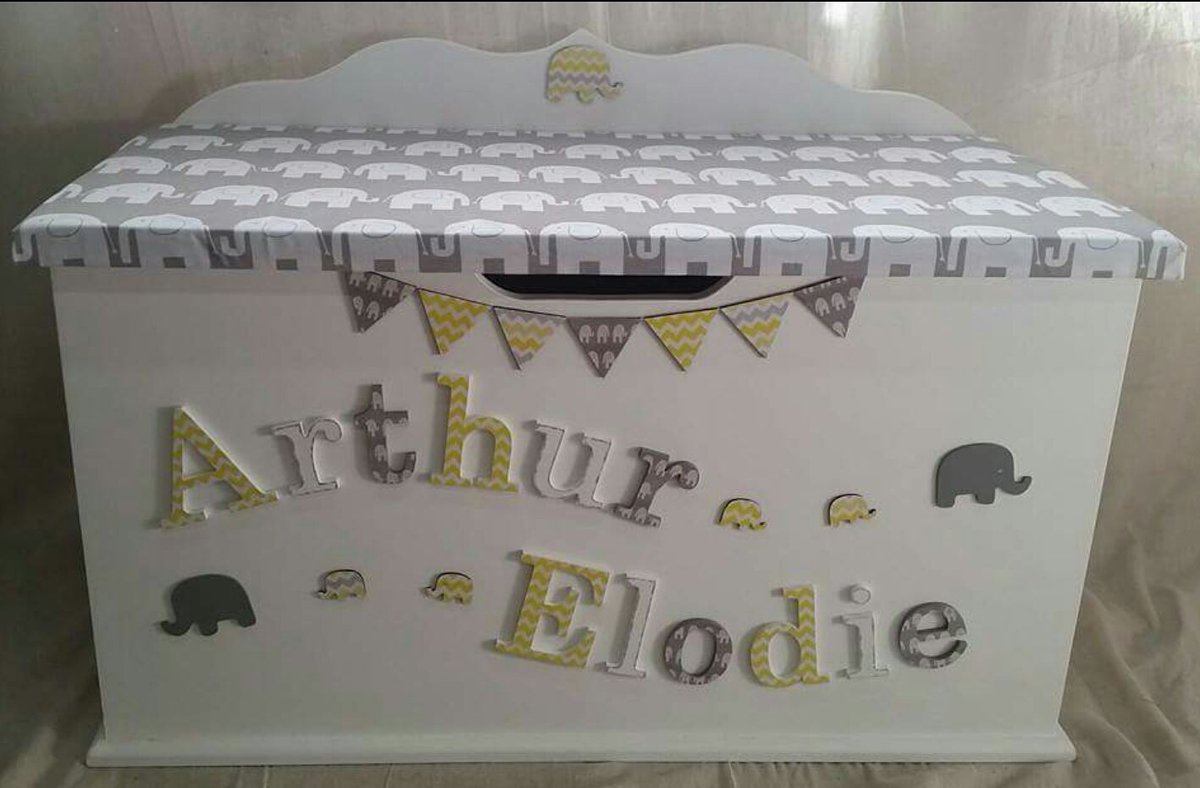 dreambox_toybox's tweet photo. #siblings #elephants #personalisedtoybox #customtoybox #handmade https://t.co/DbGemipkre