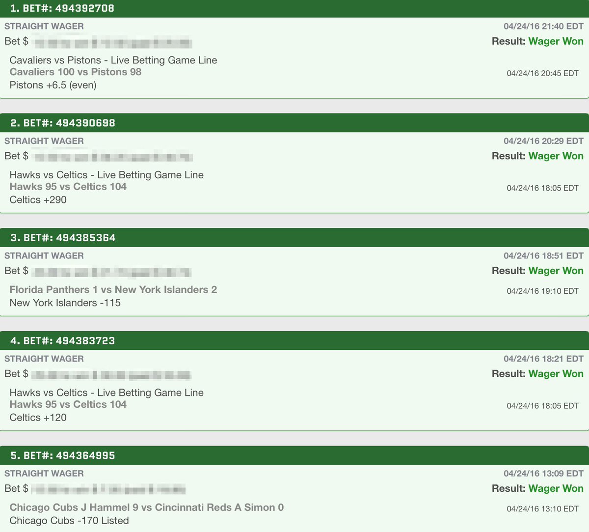 WinningProblem's tweet image. April 24th Picks:
💰5-0💰
#ScottsdaleSportsbook