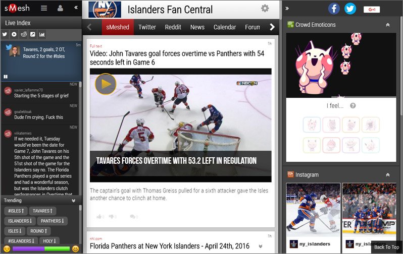 sMeshCentral's tweet photo. @NYIslanders  Happy fans... https://t.co/EL1N4yqdvw https://t.co/vAV6fCUorL