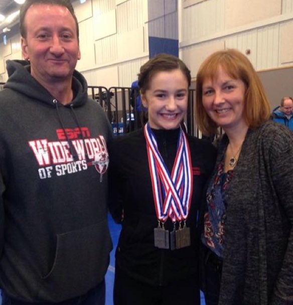 HSH_PE_Dept's tweet image. Congrats to Jill Hutchigs who won the Atlantics(Gymnastics) this weekend #1vault/beam/floor #2bars. 
#ProudMom&amp;amp;Dad👊🏼