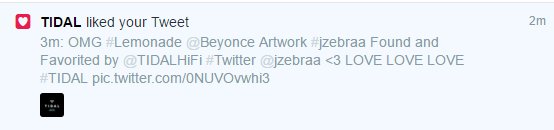 jzebraa's tweet photo. #ArtOnTopOfArt on the @TIDALHiFi Like Page Thanks for Making my @jzebraa Day #HaveAPurpleWeekend with some #LEMONADE https://t.co/zit67b580H