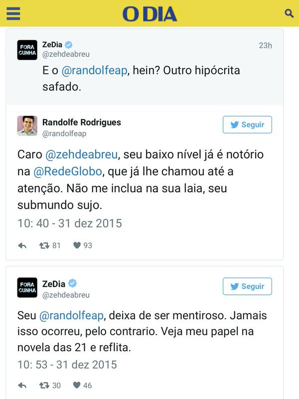 FMouraBrasil's tweet photo. Zé de Abreu pregou tolerância depois que o chamaram de "safado"? Mas não é ele que chama os outros de "safado"? https://t.co/omOOiRJdAK