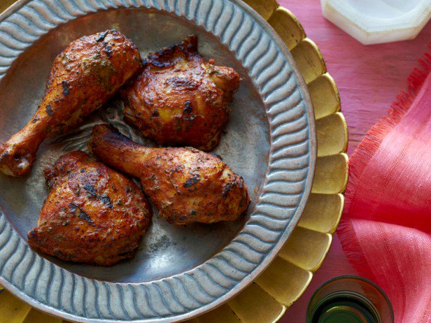 Grilled chicken with an Indian-spiced yogurt marinade. Yogurt to try it: cooktv.com/4knht