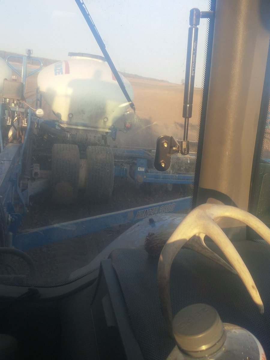 This one's been riding around in the planter after finding it in the hay field