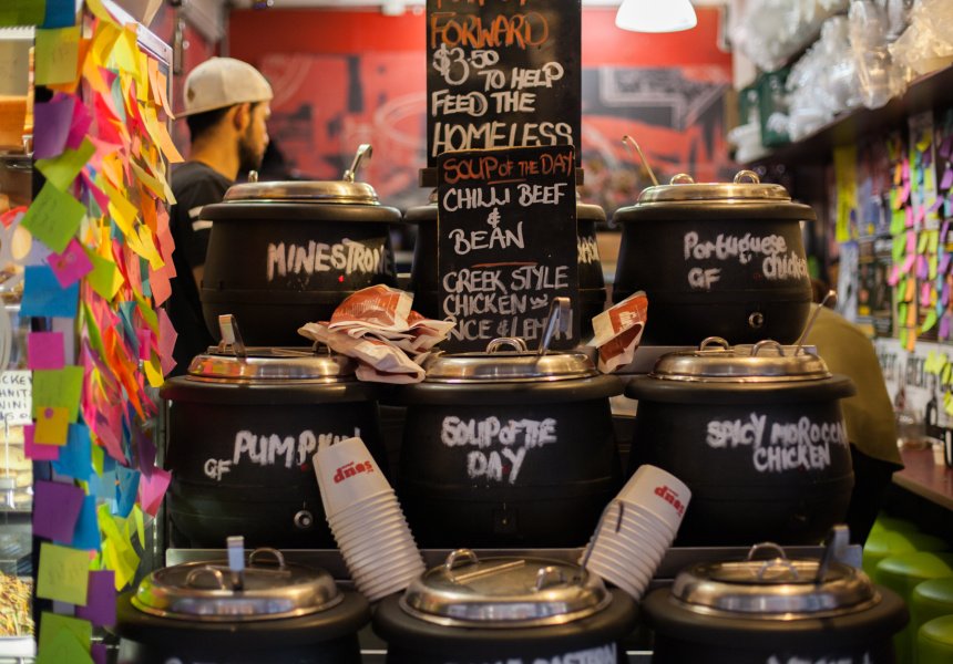 Broadsheet_Melb's tweet photo. The Soup Place pays it forward to Melbourne’s homeless: https://t.co/nF6xJY38sw https://t.co/bdEWWOUb4q
