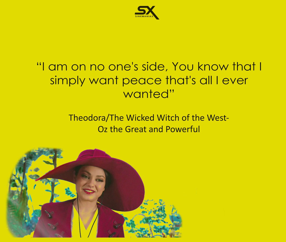 sinemaniax's tweet photo. Theodora/The Wicked Witch of The West - Oz the Great and Powerful

#sinemaniax #moviequotes https://t.co/BnXm7sLkm5
