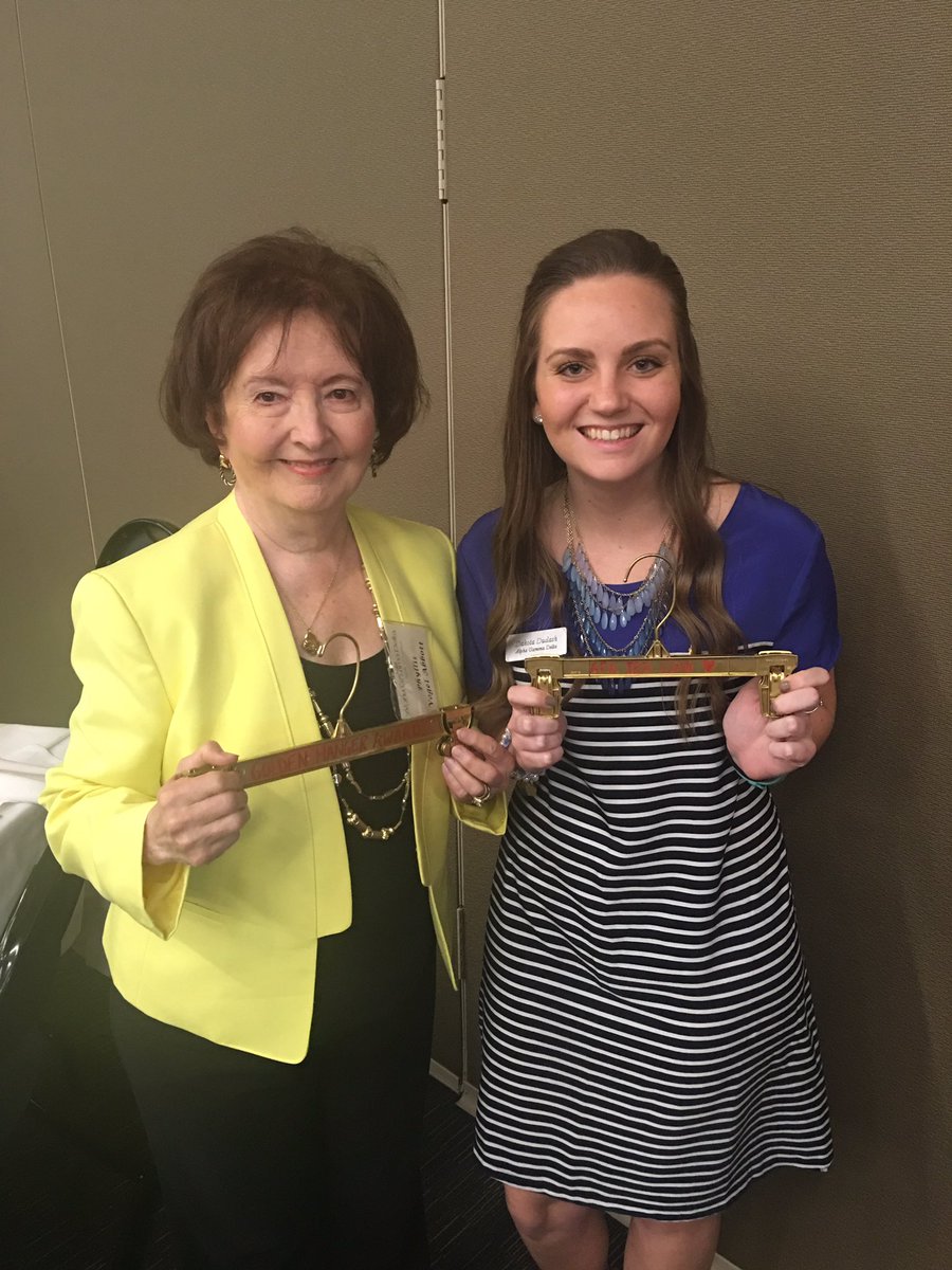 PittStateAGD's tweet photo. These two pretty ladies won our Golden Hanger Award yesterday for best dressed! https://t.co/bl4dac4TQA