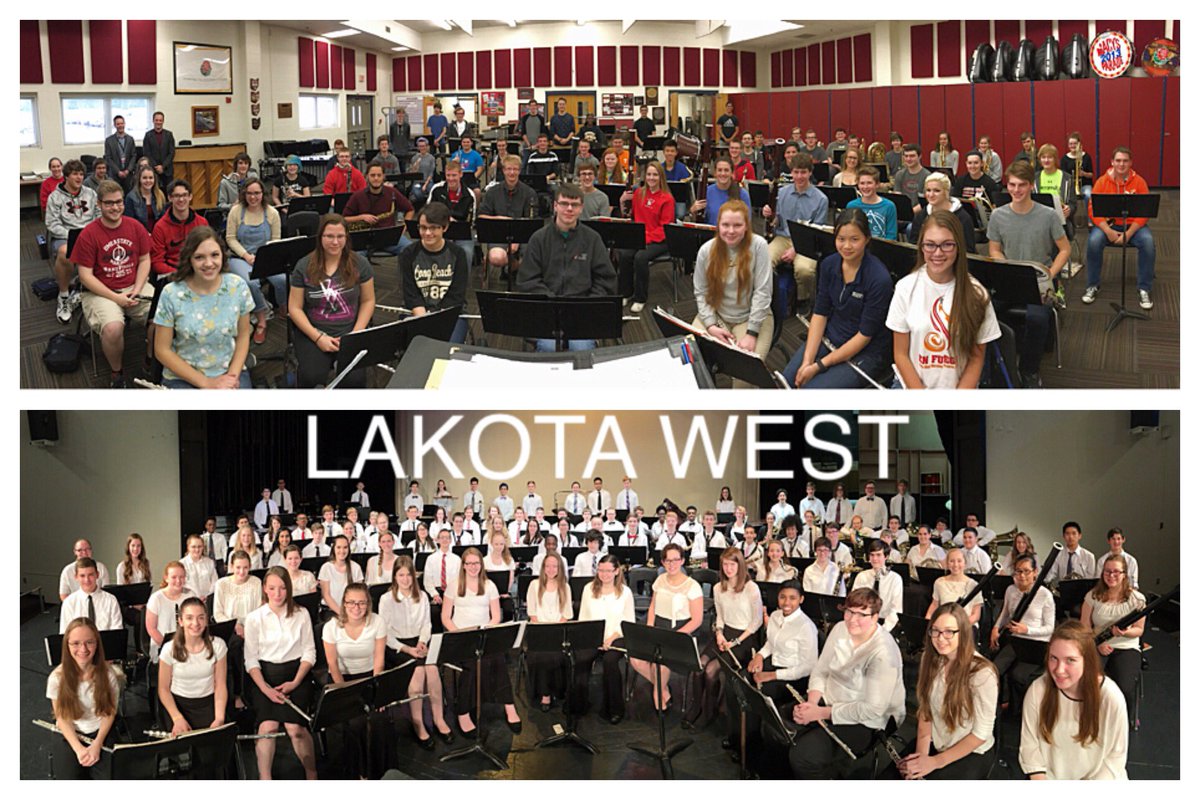 samuelhazo's tweet photo. Hired as Band-Director-4-A-Day w/ the legendary Lakota West HS. Truly top-shelf people making incredible music!🙂🎶👏🏼 https://t.co/uRrSyQz6ck