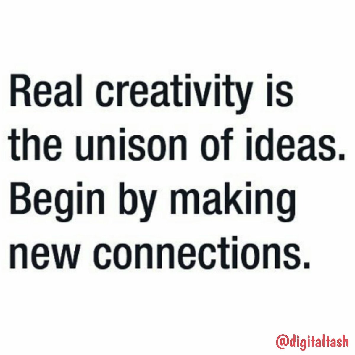 digitaltash's tweet image. Fresh week for fresh connections! #creativity #realcreativity #unisonofideas #ideas #freshideas #makenewconnections