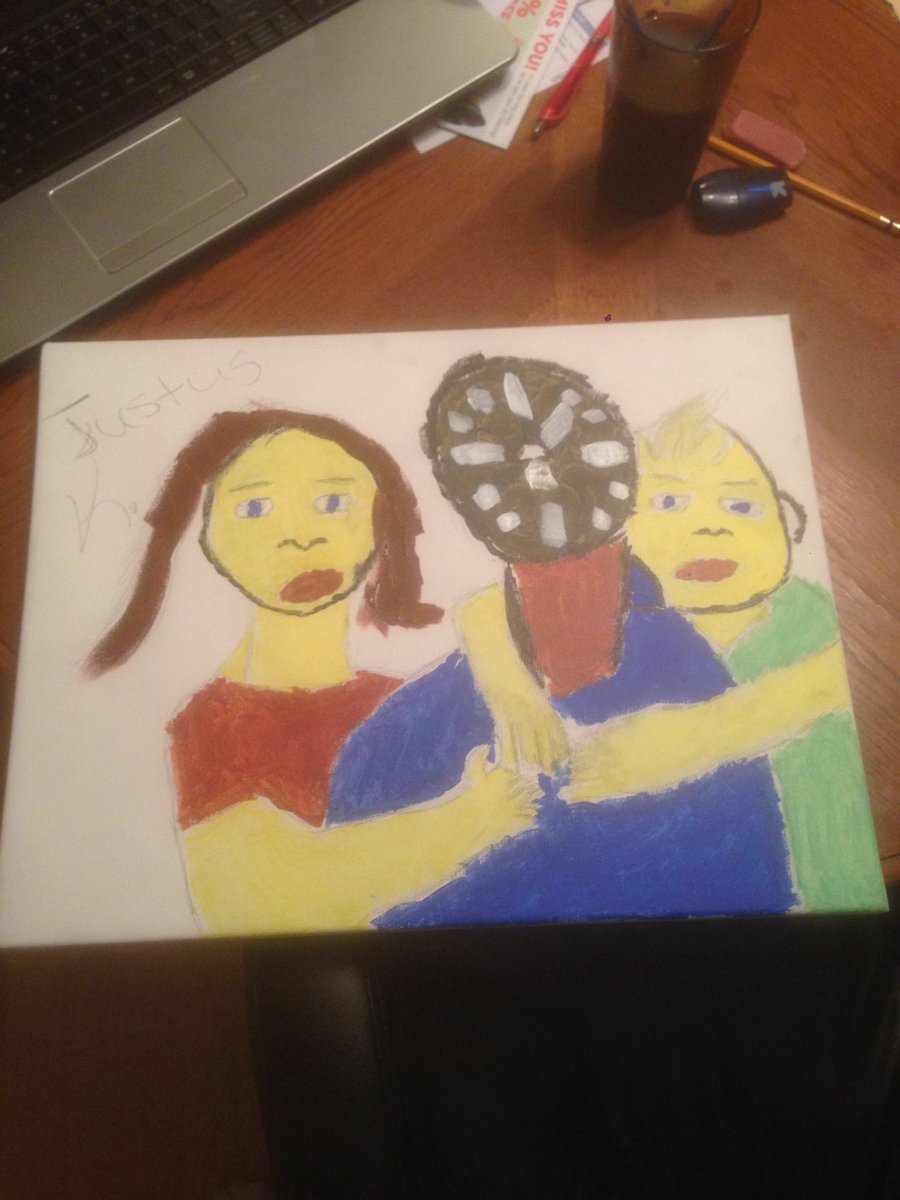 JustbetweenUs_'s tweet photo. Major shout out to @Cwalssh10 for hooking up the supplies so I can create a masterpiece. Modern day Picasso? https://t.co/3DkabwA3km