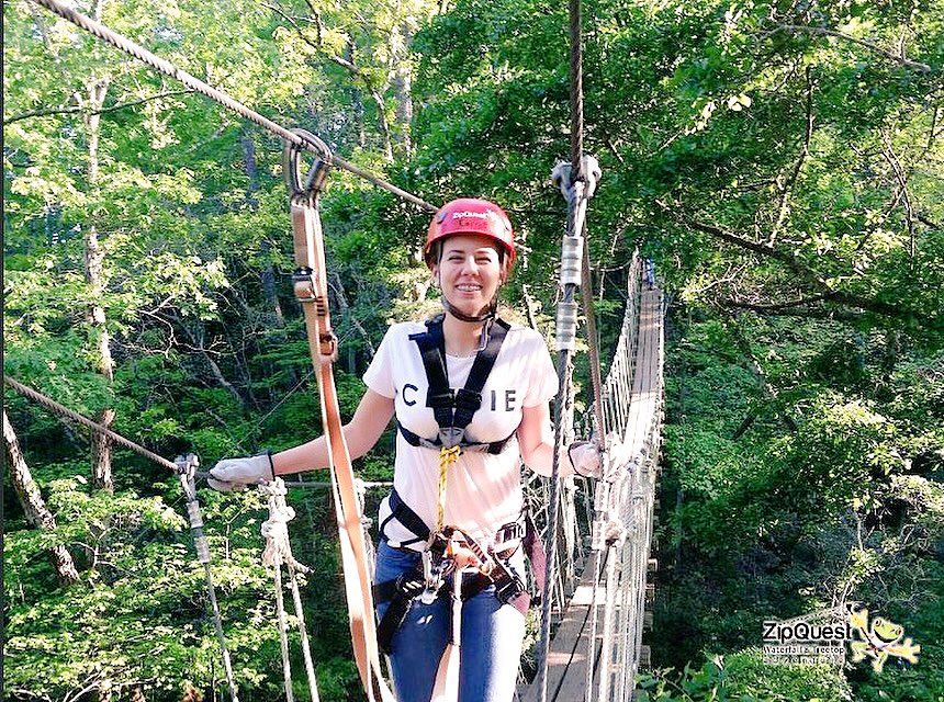 _sarahen's tweet photo. Spent my day in the trees, left my head in the clouds #zipquest https://t.co/nD24bsylXT