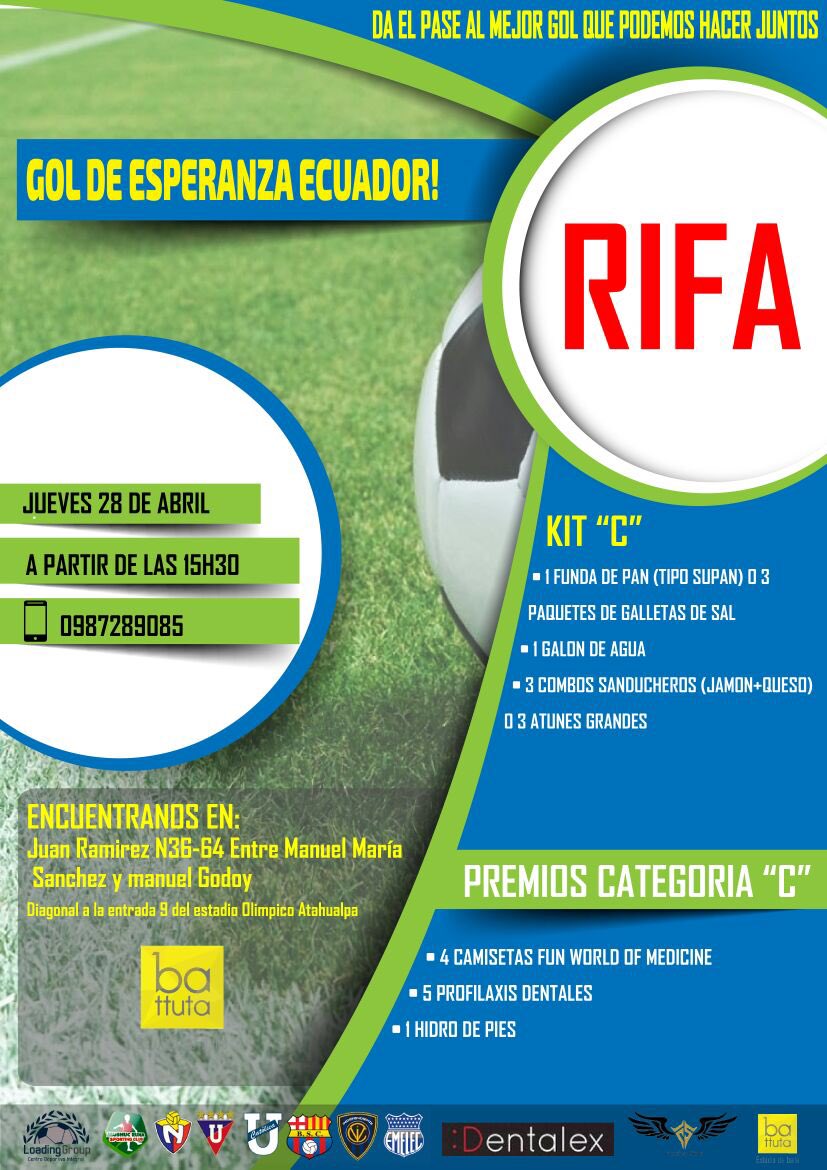 LoadingSoccerEc's tweet photo. #Rifa gol de esperanza Ecuador https://t.co/Ixu9lL8wXz
