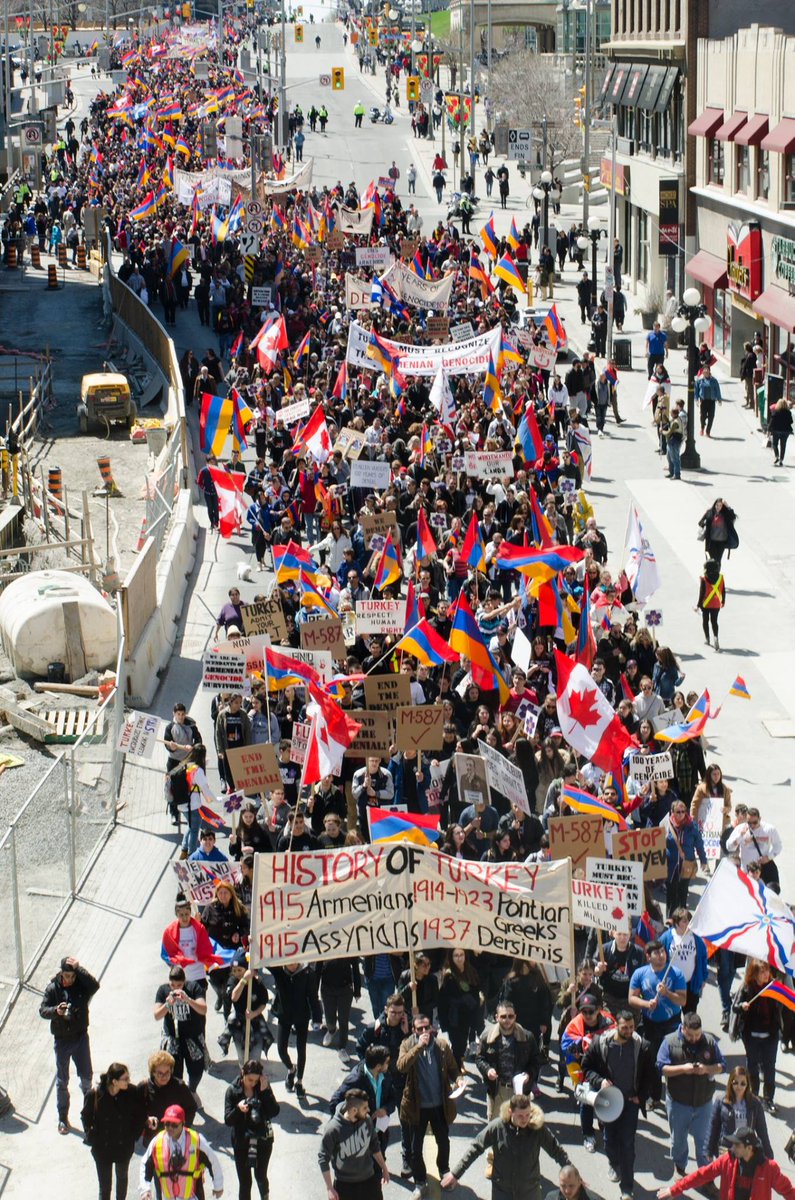 Genocideof1915's tweet photo. More than 3,000 from across Canada gather at Parliament Hill in Ottawa to commemorate #ArmenianGenocide anniversary. https://t.co/arOYz1WIYr