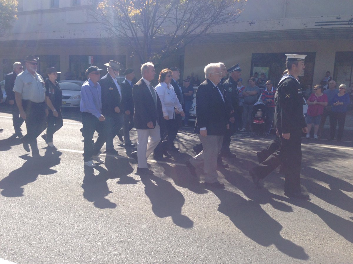 AlisonConn10's tweet photo. Great ANZAC day in Wello - proud of hubby, Gary, marching for first time with his medal https://t.co/uvN420d1FE