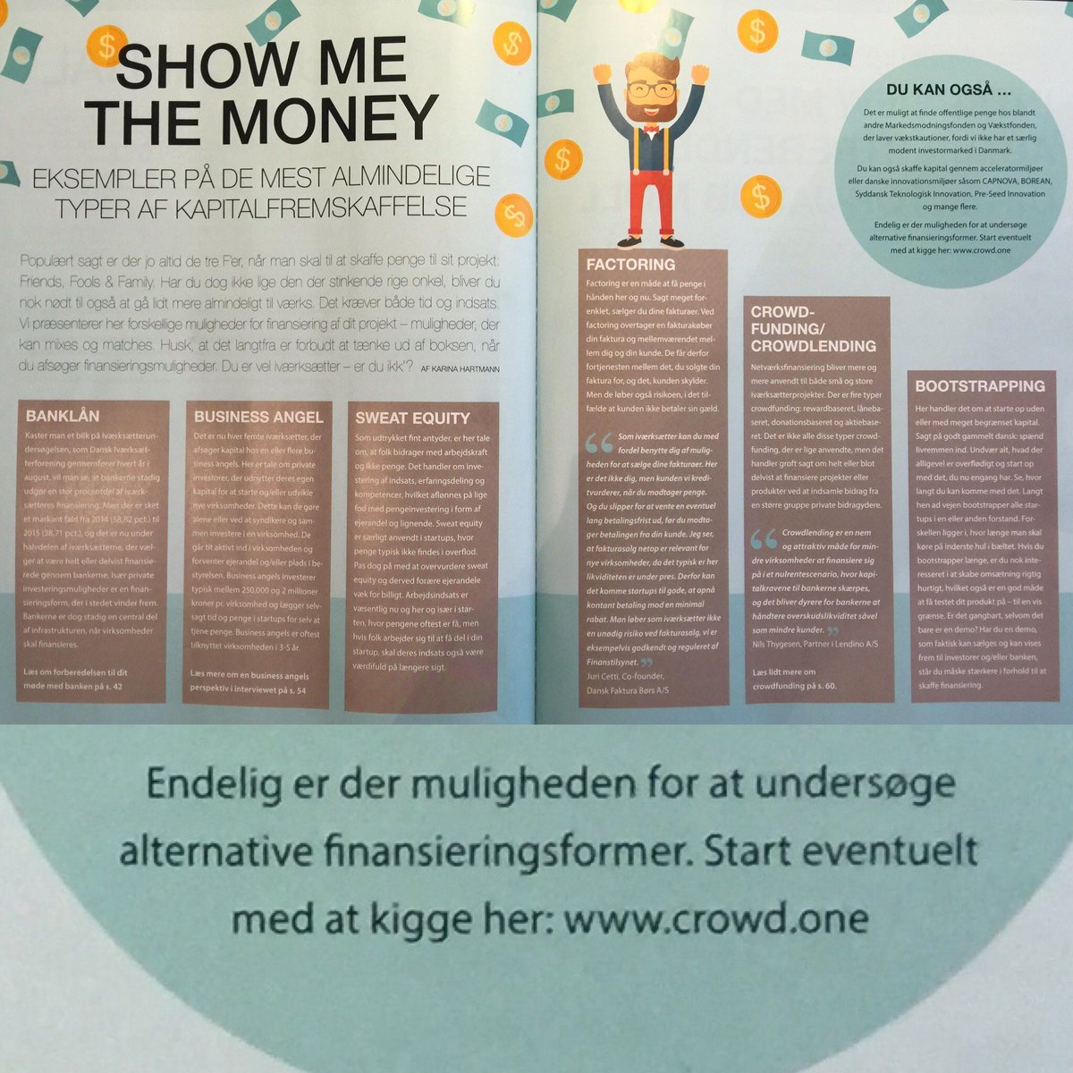 crowd_one's tweet photo. https://t.co/7CiNtTUYIL is mentioned in the latest edition of the primary Danish startup magazine @Ivaerksaetterne https://t.co/7RZmWDCnba