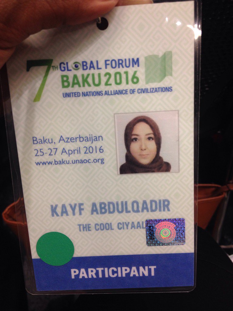 thecoolciyaal's tweet photo. #UNAOCBaku2016 https://t.co/9wLlLFFa3g