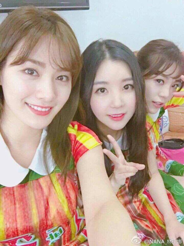 yi ci kai xin de huo dong #OrangeCaramel you lai CHINA le 😊😊😊 #Nana #Raina #Lizzy - @rainna57 @p_pLizzy