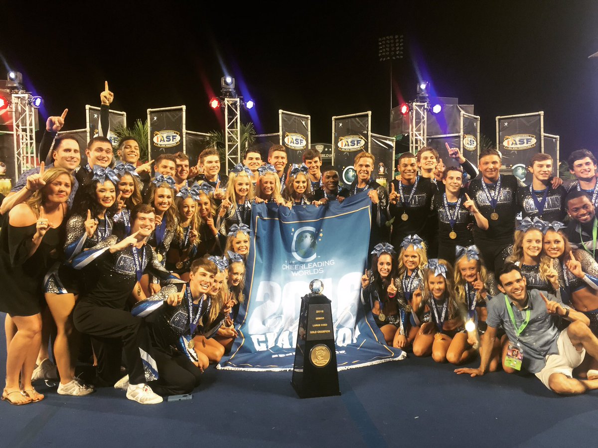 discoverCHEER's tweet photo. CONGRATULATIONS LARGE COED WORLD CHAMPIONS!!! 

CHEER ATHLETICS CHEETAHS #Worlds2016 ⚾️
https://t.co/z3NW6Ipgtk https://t.co/qsiqglPSls