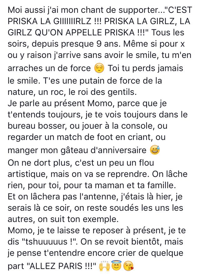 Priska_Bee's tweet image. Merci, vraiment Merci pour tous vos messages de soutien. On est ensemble #RIPMomo