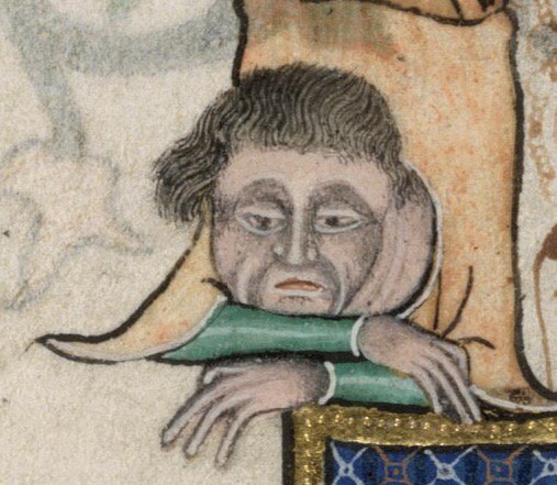 Monday Face
Luttrell Psalter, 14th c.