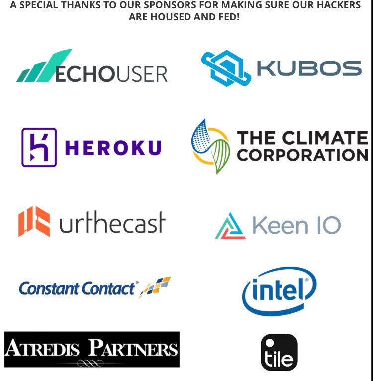 So incredibly THANKFUL for our sponsors. They gave #SpaceApps SF space, tech, meals, mentorship &amp; inspiration. 🙌 👑⭐️