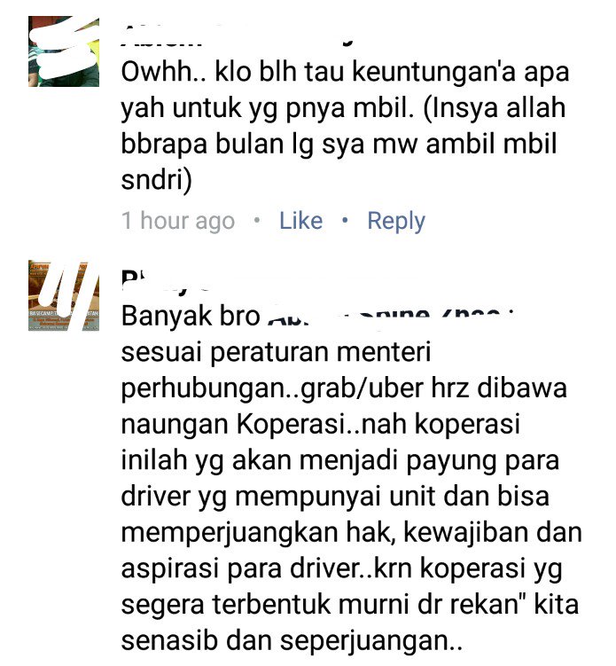ub3r2an's tweet photo. #tanya
Perjuangan @perhubunganjt, @depkop atau murni #taksiOnline @UberGrab_ID RT sesuai PP #kemenhub #uber2an https://t.co/g671E7rS0W