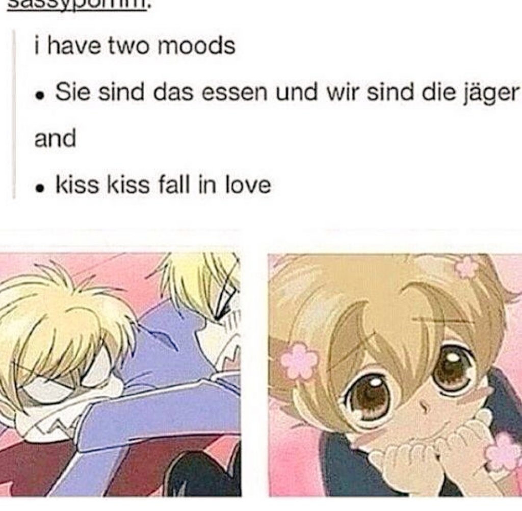 lotsoftrash's tweet photo. There's no in between #AoT #SNK  #OruanHighschoolHostClub #mitsukunihaninozuka  #HoneySenpai https://t.co/2QAx2oSh4J