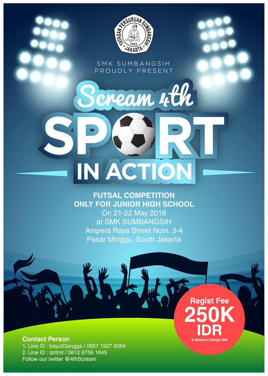 4thSCREAM's tweet image. SUMBANGSIH CREATIVE MOVEMENT 4TH|21-22 MEI'16|REGISTER RP 300.000,- INCLUDE WO| CP : QUINTA : 081287561645