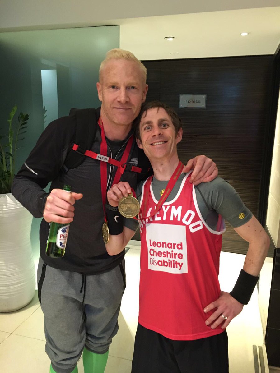 What a day, done ever doubt a marathon is hard. 3:58:32 Still <a href="/LeonardCheshire/">Leonard Cheshire</a> <a href="/LCDevents/">¡foop</a> put on a great reception