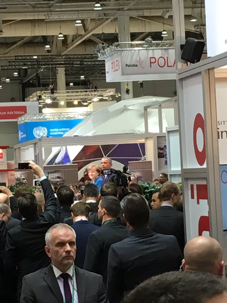 ShawnSchaerer's tweet image. Obama at Hannover Messe.  I hope he comes by to check out our robots.
#modbot #hanovermesse #obama @MrAdamEllison