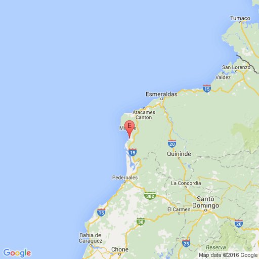 IGecuador's tweet photo. #SISMO Rev. 2016/04/25-02:17:52 TL Mag:3.6 Prof 6.76 km Ecuador - Esmeraldas https://t.co/nF1DjEZzd4