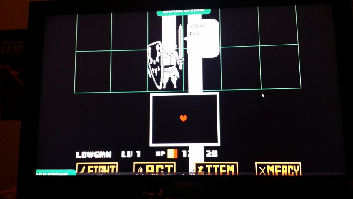 MrCZAR's tweet image. "Lesser Dog is questioning your choices." #Undertale #LesserDog @GamerGiving