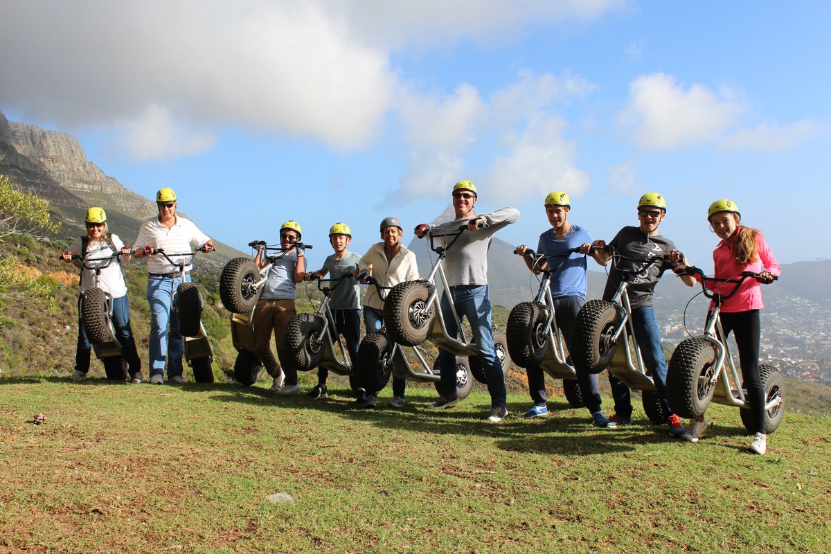 Getting read for #scootours #tablemountain #downhillfunforeveryone!
