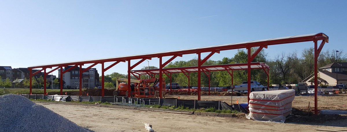 RBI_Structures's tweet image. RBI Structures new glazed vacuum canopy for @tommycarwash in Overland Park, Kansas