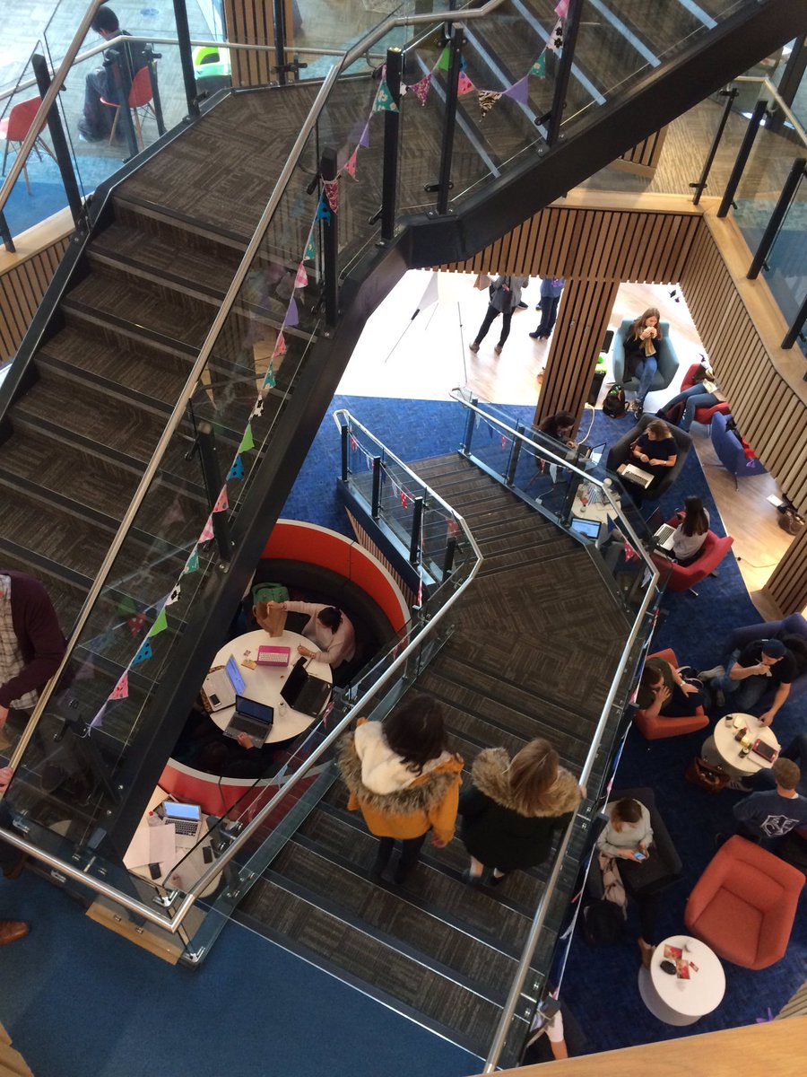 BBC_SUBU's tweet image. It's a busy atmosphere at the student centre @bournemouthuni. #mondaymotivation is working.