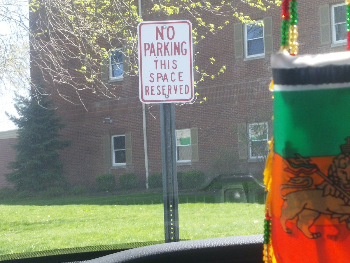 It's about time they put some 'respeck' on my name. #NoParkZone #TheyKnowBetter